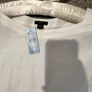 NWT Ann Taylor Ivory Linen
